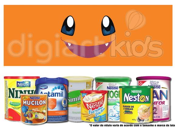 Rótulo para Lata de Leite Pokemon