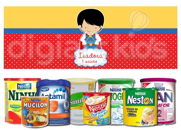 Rótulo para Lata de Leite Príncipe