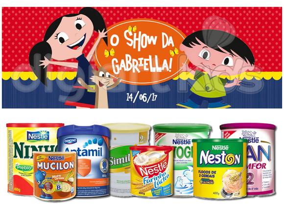 Rótulo para Lata de Leite Show da Luna
