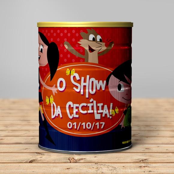 Rótulo para Lata de Leite Show da Luna