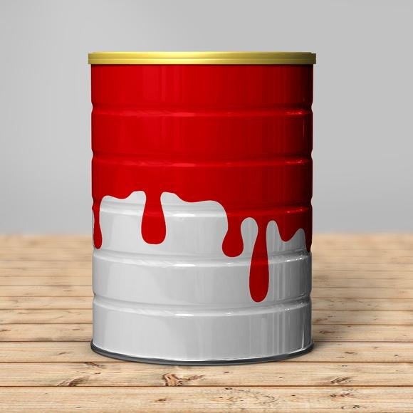 Rótulo para Lata de Leite Tinta
