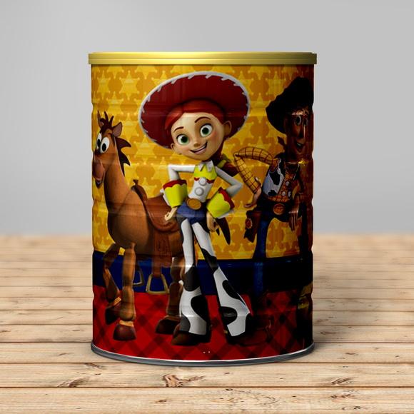 Rótulo para Lata de Leite Toy Story