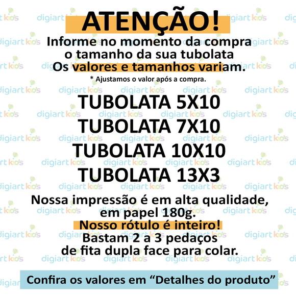 Rótulo para Tubolata Batizado Anjinho Rosa
