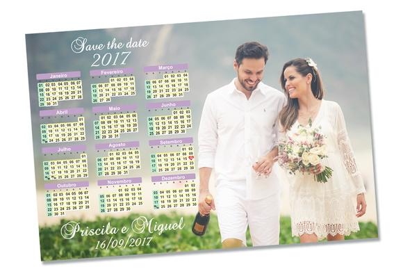 Save The Date 10x15 com Imã Casamento