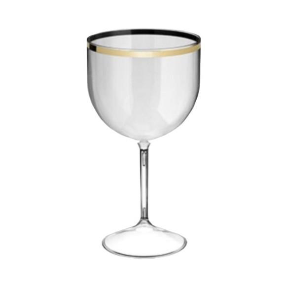 Taça de Gin Borda Metalizada Personalizada