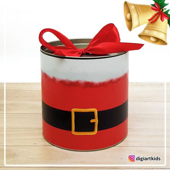 Tubolata com Mini Panetone Bauducco Papai Noel Aquarela