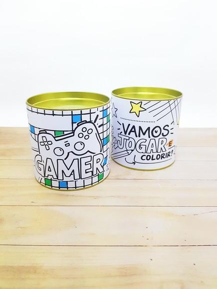 Tubolata para Colorir Dia das Crianças Gamer
