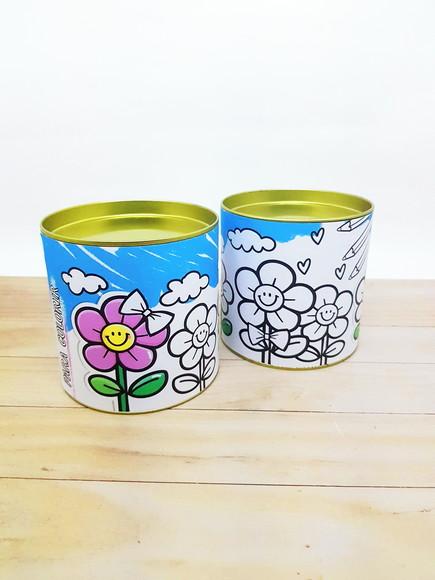 Tubolata para Colorir Dia das Crianças Flores