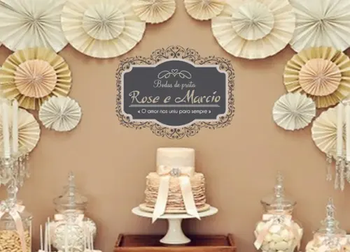 Adesivo Decorativo Casamento - Bodas