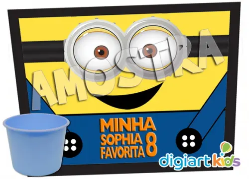 Adesivo para Baldinho de Pipoca Minions