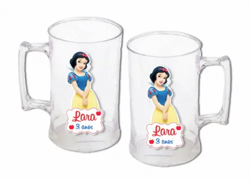 Adesivo para Caneca Branca de Neve