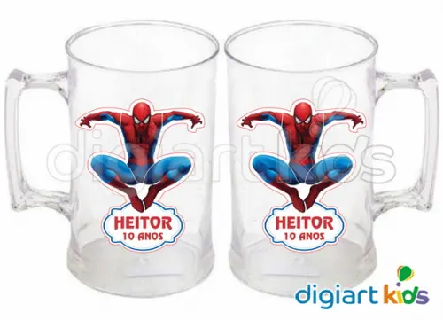 Adesivo para Caneca Homem-Aranha