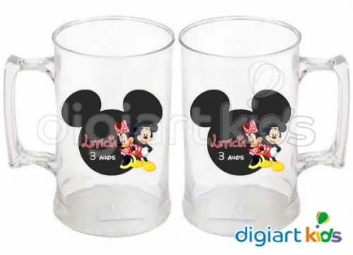 Adesivo para Caneca Mickey e Minnie