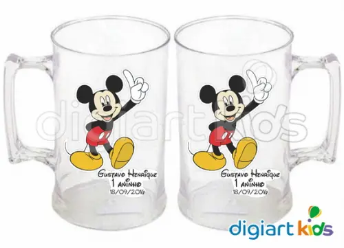 Adesivo para Caneca Mickey Impermeável