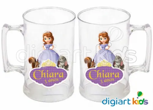 Adesivo para Caneca Princesa Sofia