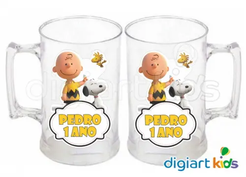 Adesivo para Caneca Snoopy Impermeável