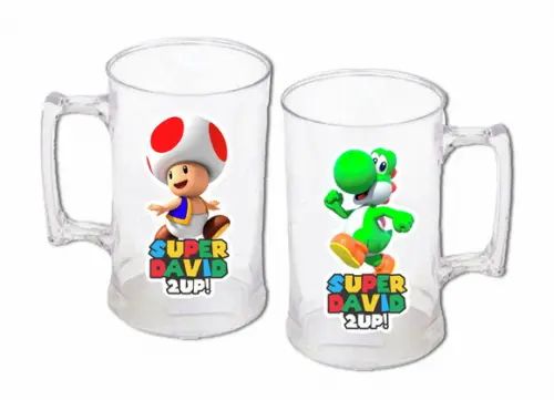 Adesivo para Caneca Super Mário