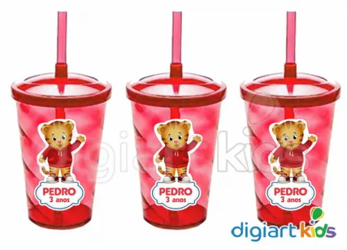 Adesivo para Copo 500ml Daniel Tigre