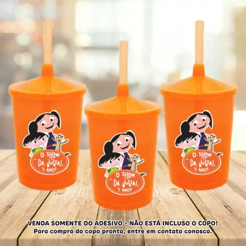 Adesivo para Copo Caneca Long Drink Twister Show da Luna