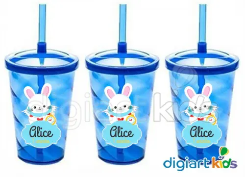 Adesivo para Copo com Canudo Twister Alice