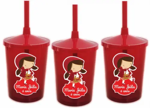 Adesivo para Copo Twister Chapeuzinho Vermelho
