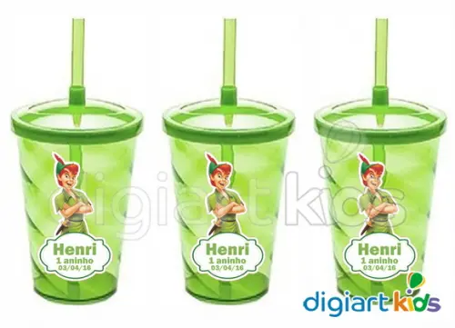 Adesivo para Copo Twister Peter Pan