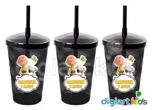 Adesivo para Copo Twister ou Shake Snoopy