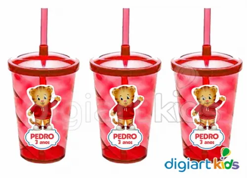 Adesivo para Copo Twister Shake Daniel Tigre