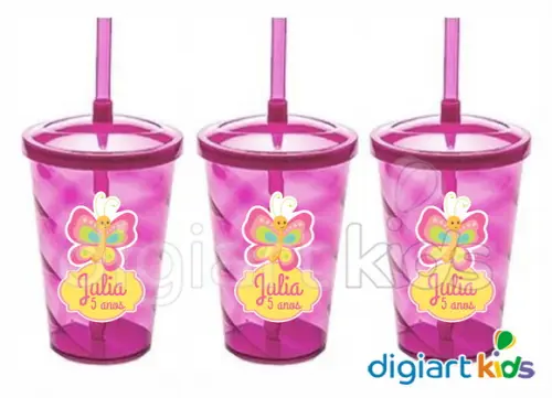 Adesivo para Copo Twister Shake Jardim