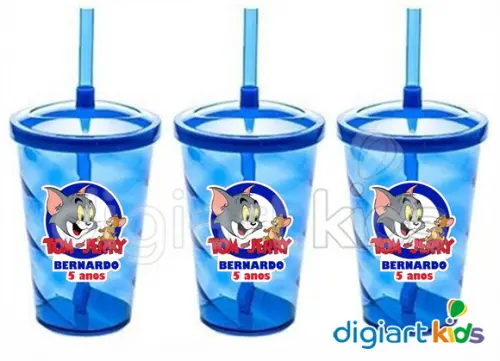 Adesivo para Copo Twister Tom e Jerry