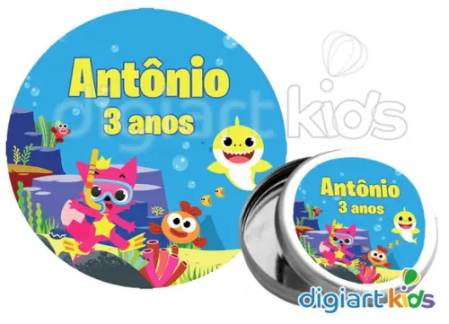 Adesivo para Latinha Baby Shark