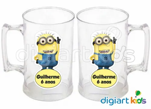 Adesivo Vinil p/ Caneca - Minions