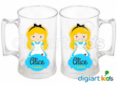 Adesivo Vinil para Caneca - Alice