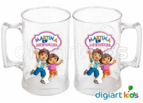 Adesivo Vinil para Caneca - Dora