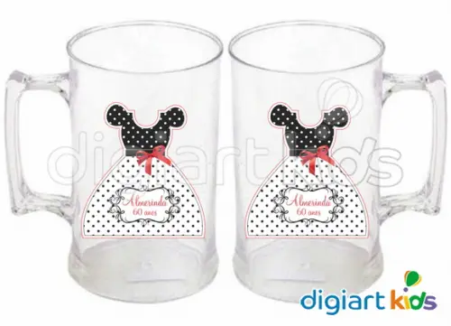 Adesivo Vinil para Caneca - Anos 60