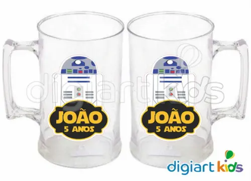 Adesivo Vinil para Caneca - Star Wars