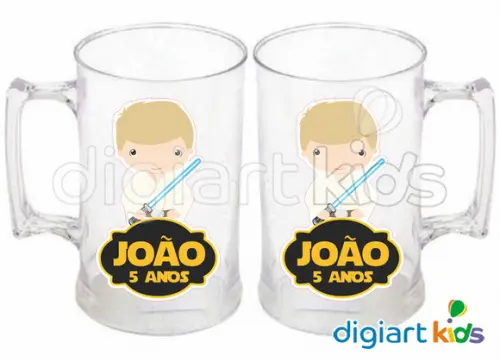 Adesivo Vinil para Caneca - Star Wars