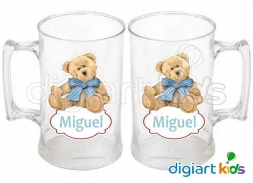 Adesivo Vinil para Caneca - Ursinho