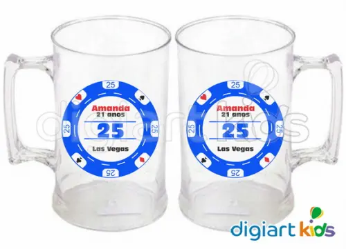 Adesivo Vinil para Caneca Las Vegas