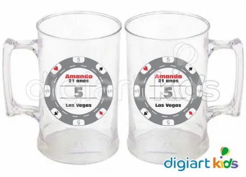 Adesivo Vinil para Caneca Las Vegas