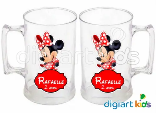 Adesivo Vinil para Caneca Minnie