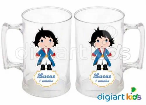 Adesivo Vinil para Caneca - Príncipe
