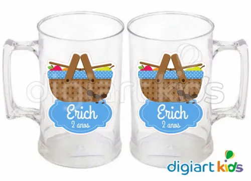 Adesivo Vinil para Caneca Pic Nic