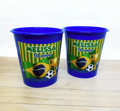 Baldinho de Pipoca Copa Brasil Futebol