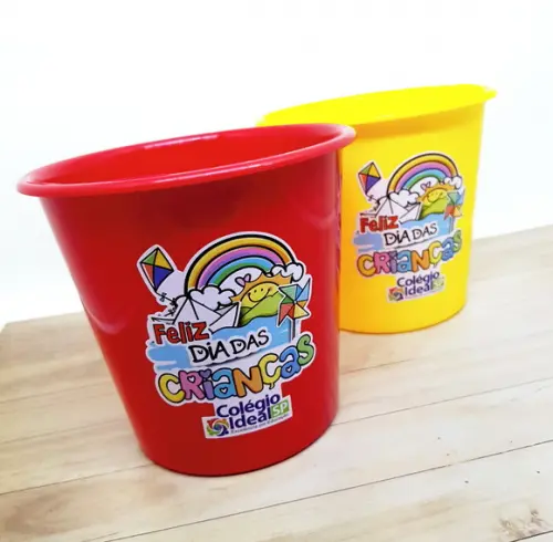 Baldinho de Pipoca Grande Dia das Crianças