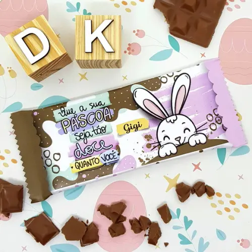 Barra de Chocolate Personalizada Páscoa Que Seja Doce Como
