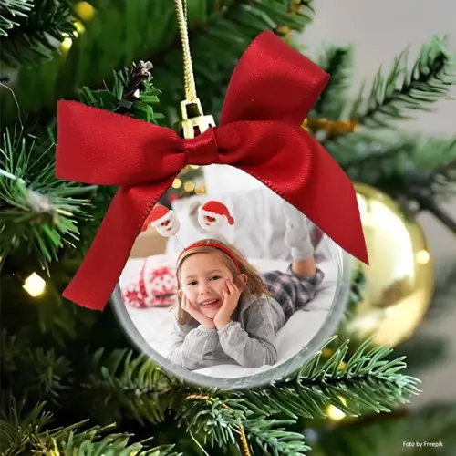 Bola de Natal Personalizada com Foto