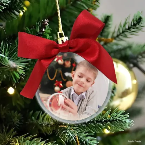 Bola de Natal Personalizada com Foto