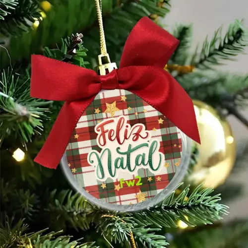 Bola de Natal Personalizada com Logo para Empresas