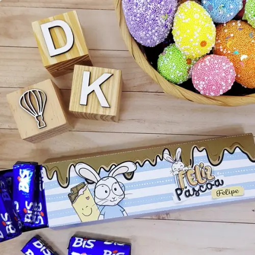 Caixa de Bis Páscoa Personalizada